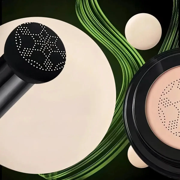 Polvos compactos con aplicador y diseño de puntos