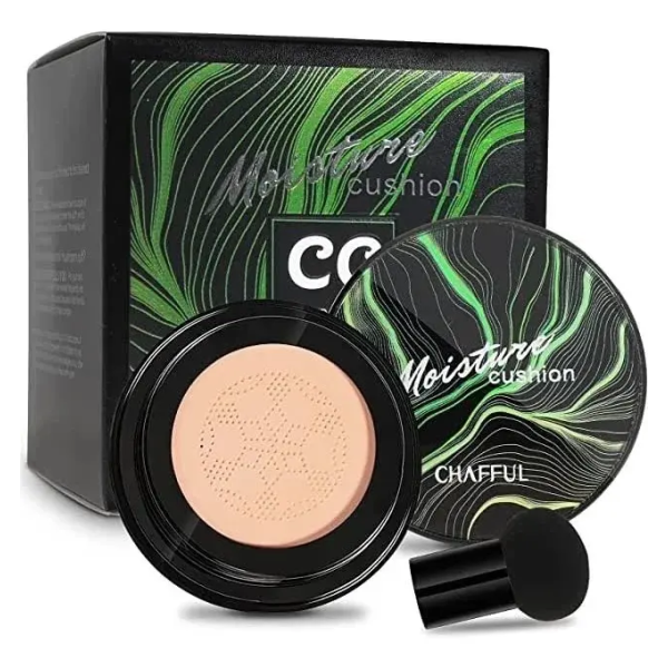 Base de maquillaje cushion CC con esponja