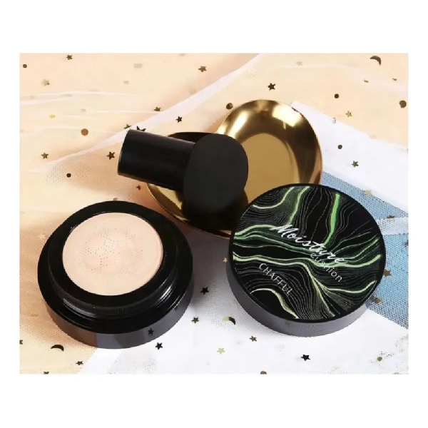 Base de maquillaje cushion con esponja y estuche